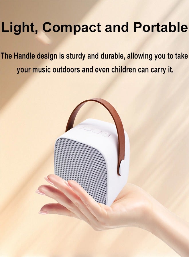 Home Karaoke Portable Bluetooth Speaker With One Wireless Microphone RGB Lights TF Card AUX Connectivity and Type-C Charging - Image 5