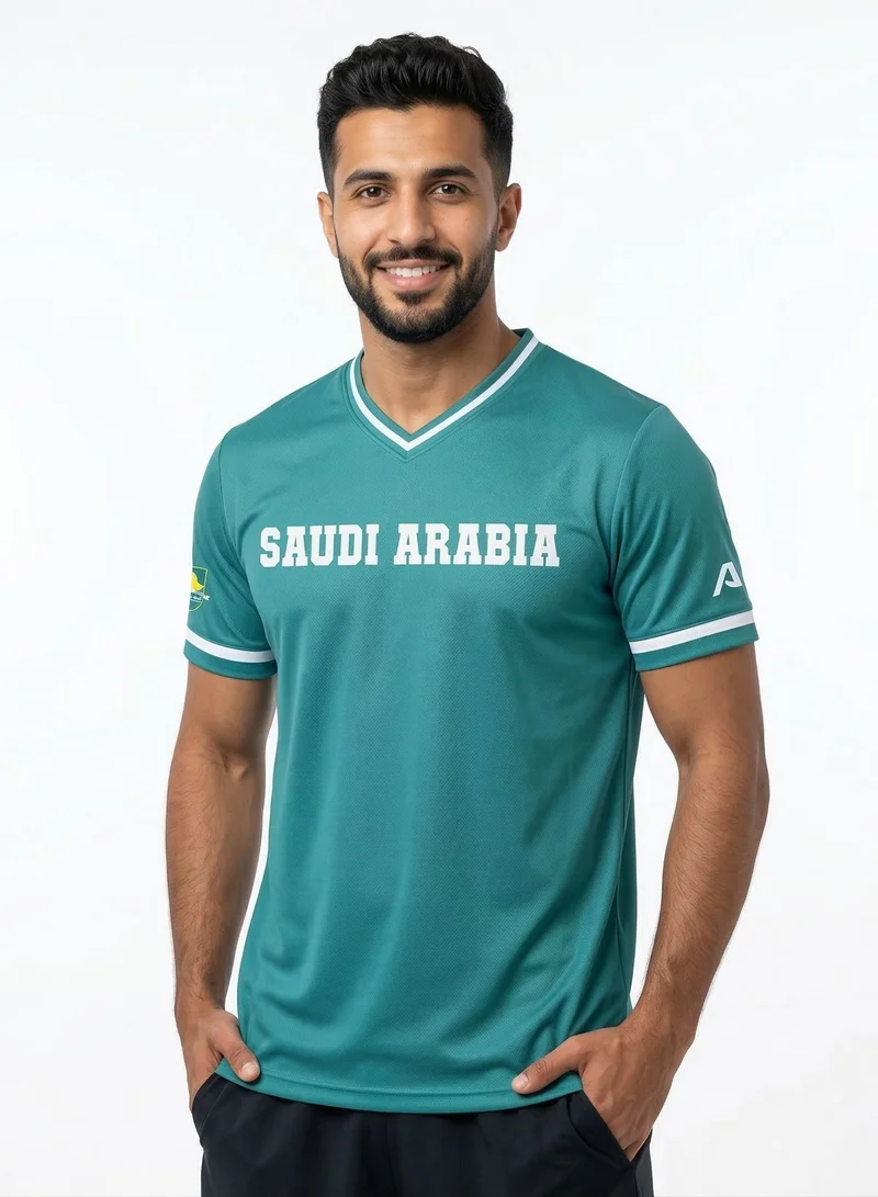 Baseball United  KSA Baseball National Team Men's Lifestyle V-Neck Jersey for Men | Best Price UAE