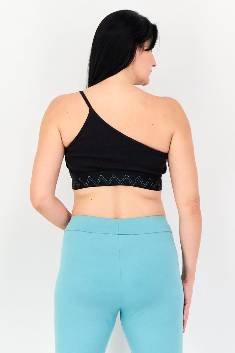 Reebok Women Sportswear Fit Embroidered Logo Training Top, Black - Image 3