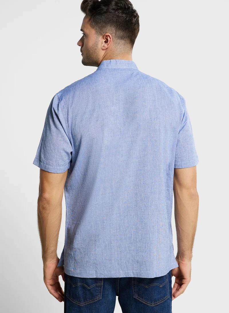 Fabindia Mid Placket Regular Fit Shirt