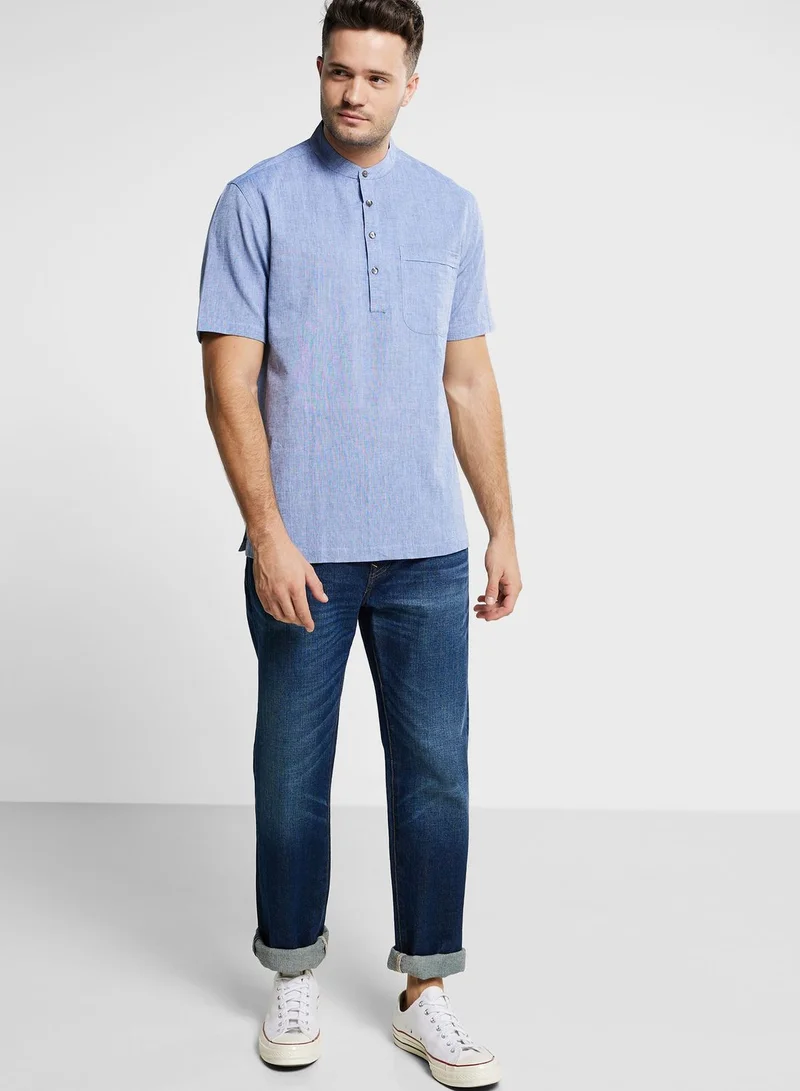 Fabindia Mid Placket Regular Fit Shirt