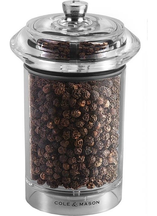 COLE & MASON - Cole & Mason H83001P Solo 114 mm Acrylic Pepper Mill - Image 1