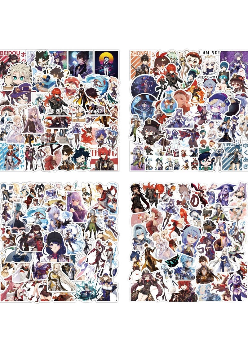 Genshin Impact Stickers[100pcs] Waterproof for Decal,Laptop Hydro Flask Water Bottle Car Cup Computer Guitar Skateboard Luggage Bike Bumper, Kid/Teen Gift(Genshin Impact Stickers)  - Image 2