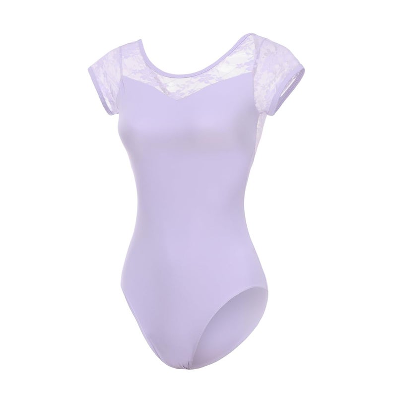 ModLatBal Women and Girls Short Sleeve Leotards for Ballet Dance Bodysuit - Image 4