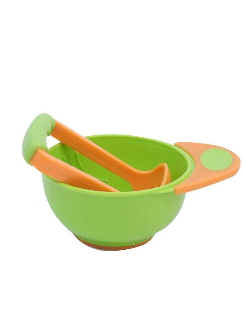 Goolsky All-in-One Food Maker Set, Manual Fresh Food Grinder & Masher Bowl, BPA-Free LED Weaning Essential Kit with Travel Case, Fruit Vegetable Prep Utensil - Image 2