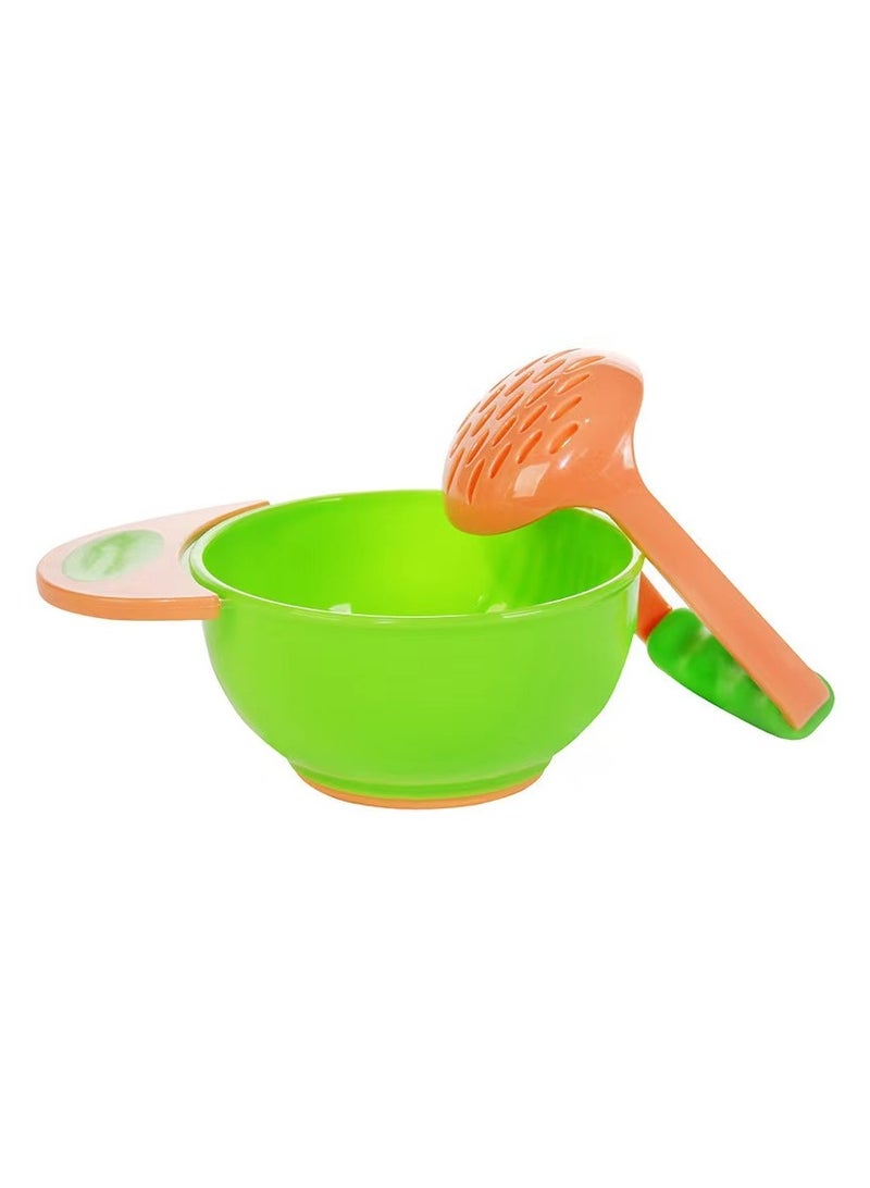 Goolsky All-in-One Food Maker Set, Manual Fresh Food Grinder & Masher Bowl, BPA-Free LED Weaning Essential Kit with Travel Case, Fruit Vegetable Prep Utensil - Image 1
