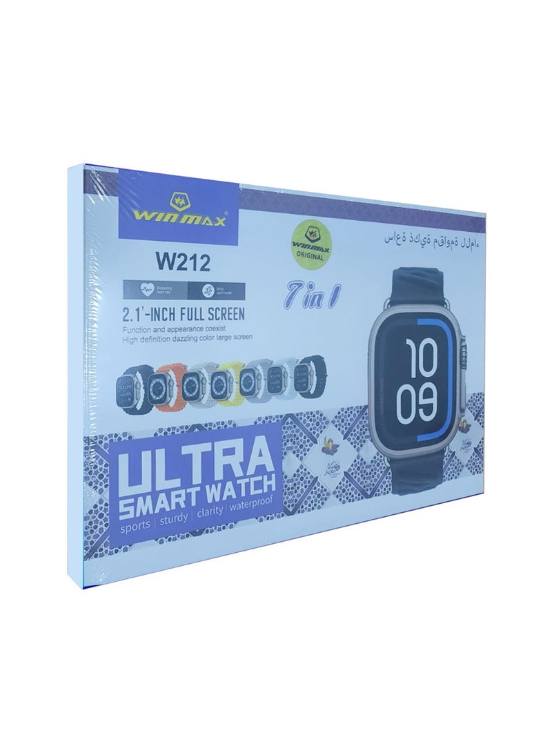 Wtech W212 Ultra Smart Watch 7 in 1, (2.1 inch) Full Screen, High Definition Dazzling Large Screen Watch - Image 1