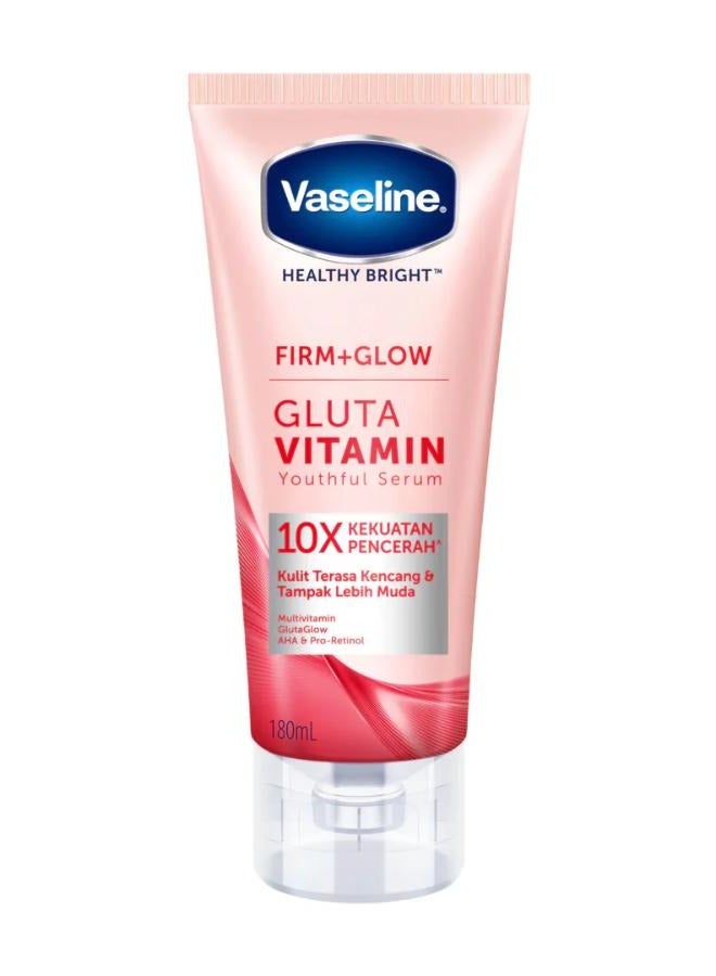 Vaseline Bright Firm +Glow Gluta Vitamin Youthful Body Serum 180ml - Image 1