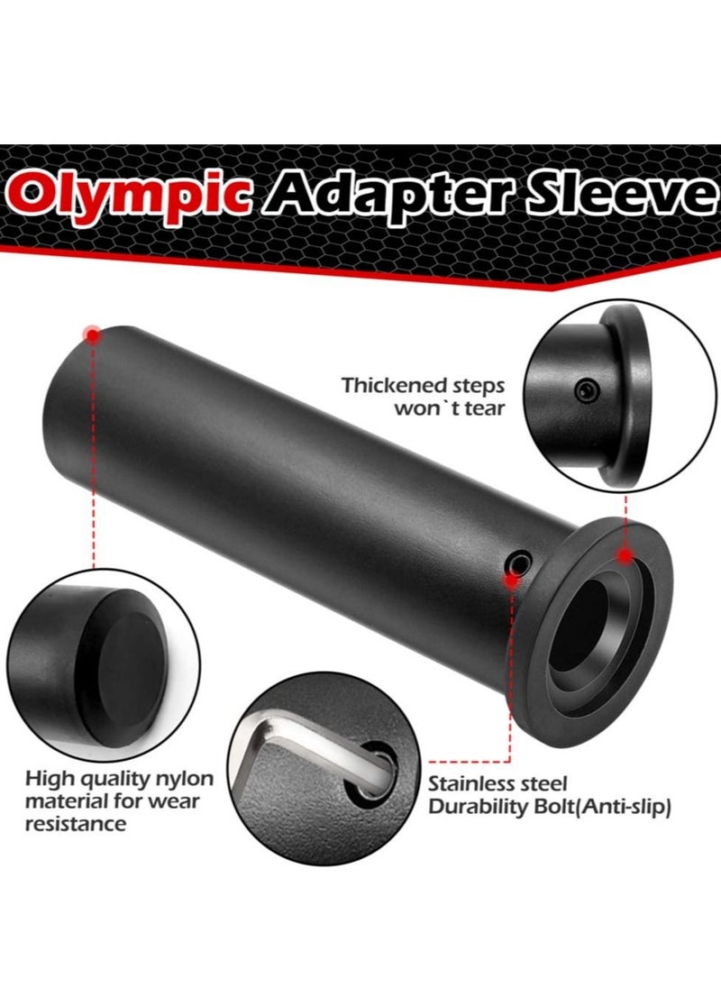 KASTWAVE 2PCS Adapter Sleeve Converts 1" Standard Weight Plate Posts to 2" Weight Plate Posts Heavy Duty Nylon and Removable end Cap  - Image 3