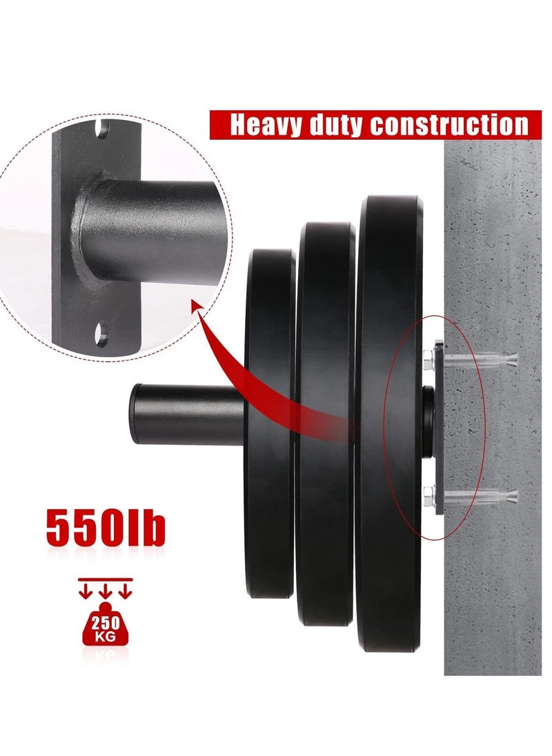KASTWAVE 2PCS Adapter Sleeve Converts 1" Standard Weight Plate Posts to 2" Weight Plate Posts Heavy Duty Nylon and Removable end Cap  - Image 2