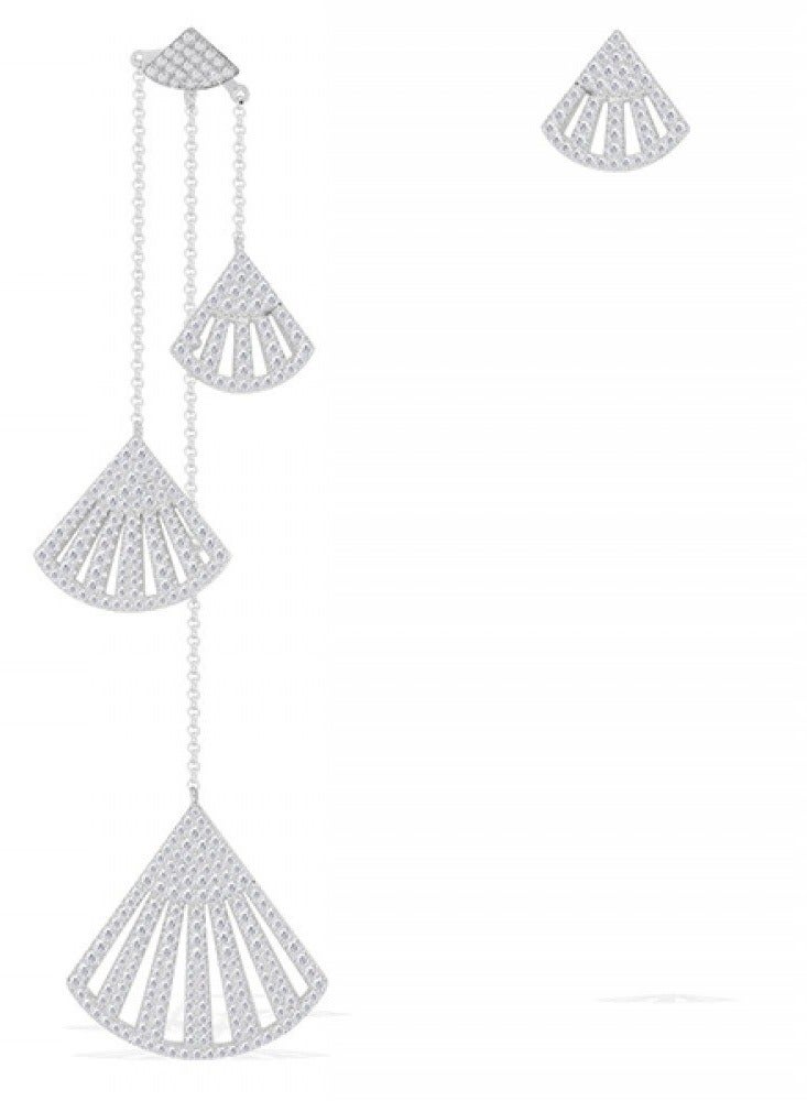 MONACO APM Monaco Asymmetric Sterling Silver Fan-shaped for Women AE9229OX - Image 1