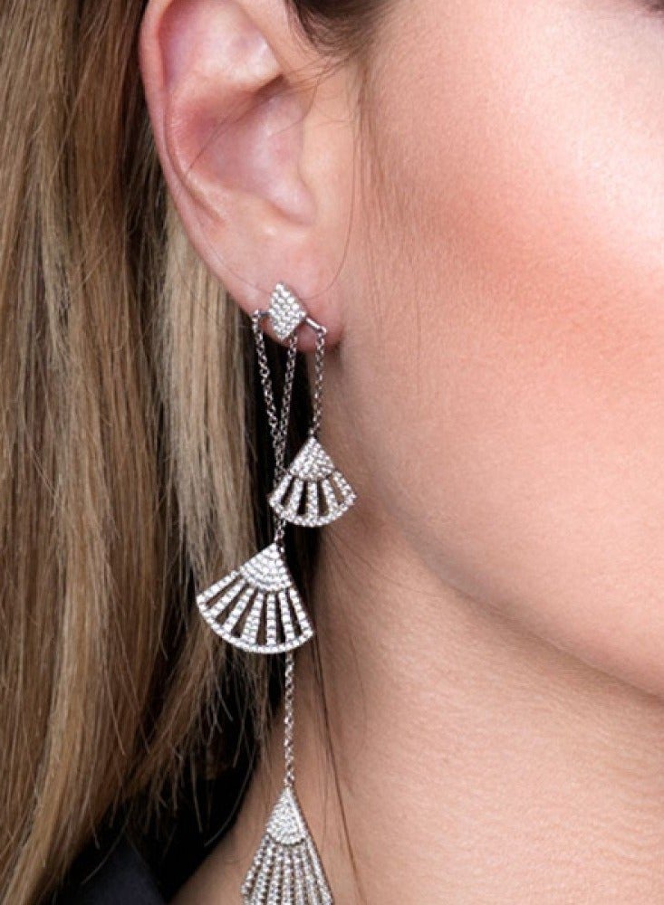 MONACO APM Monaco Asymmetric Sterling Silver Fan-shaped for Women AE9229OX - Image 2