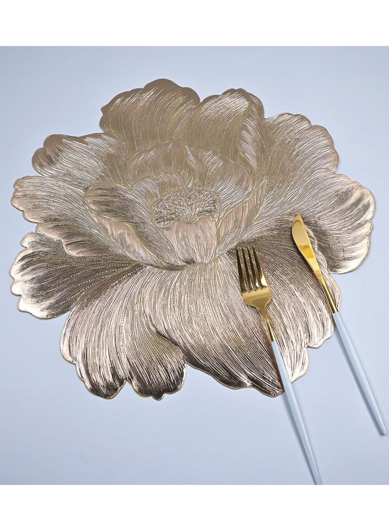 Lotus placemat/gilded pvc heat insulation  - Image 2