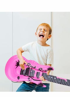 Y&D 14Pcs Inflatable Guitar Party Decorations Favors, Rock Star Balloon Set, Supplies, Birthday Gifts, Props for and Roll Theme 80s  - Image 3