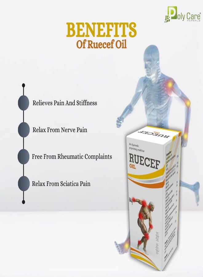 POLY CARE Ruecef Oil - 100 ml | Pain Relief Oil | Made With Nilgiri Oil, Gandhapura Oil And Other 10 Ayurvedic Ingredients. - Image 3