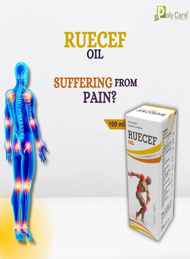 POLY CARE Ruecef Oil - 100 ml | Pain Relief Oil | Made With Nilgiri Oil, Gandhapura Oil And Other 10 Ayurvedic Ingredients. - Image 2
