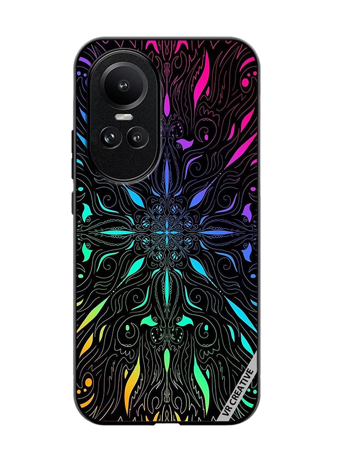 VR CREATIVE Protective Case Cover For Oppo Reno 10 Mandala Design Multicolour - Image 1