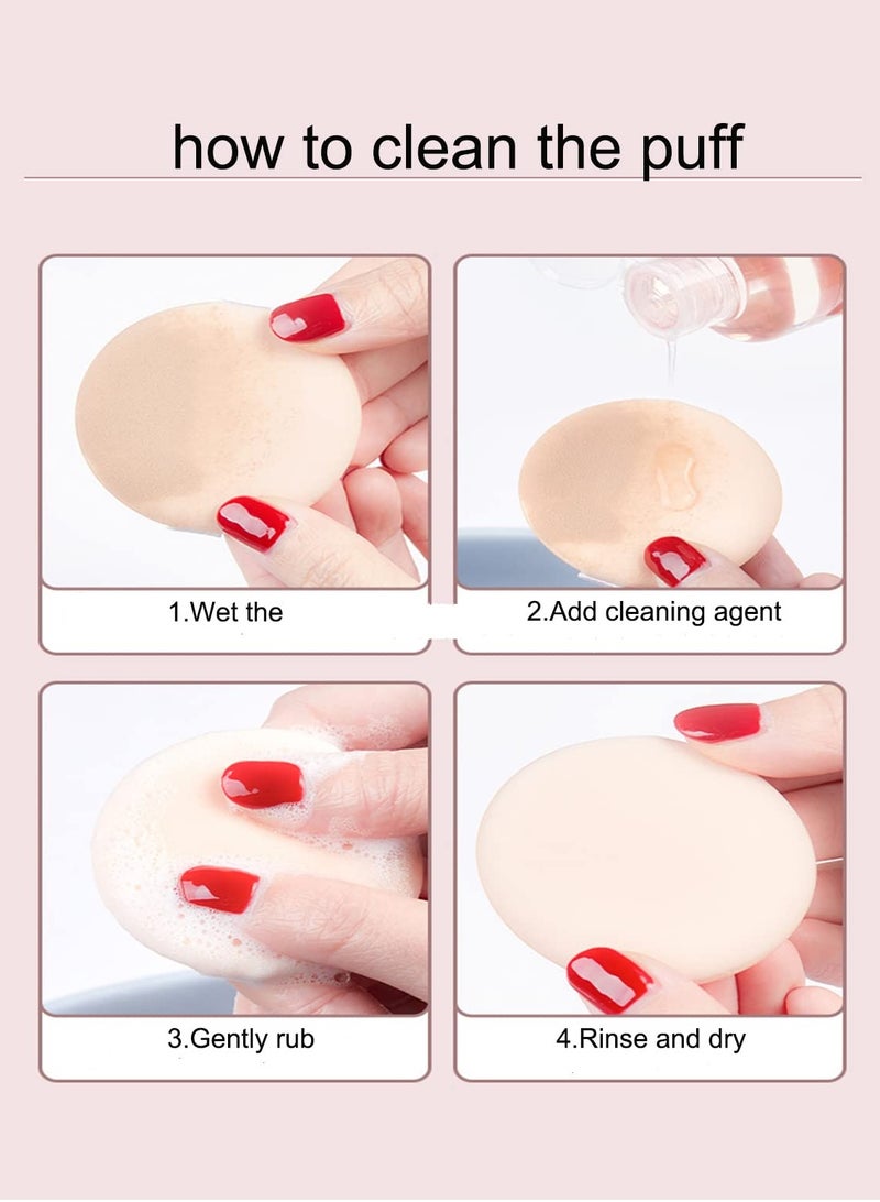 6 Pcs Latex-Free Makeup Sponges for Flawless Application and Blending - Perfect for Foundation, Concealer, and Contouring - Ideal for All Skin Types - Image 4