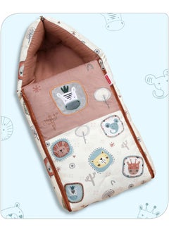 babyhug Babyhug Velvet Sleeping Bag Animal Faces Print  - Image 1