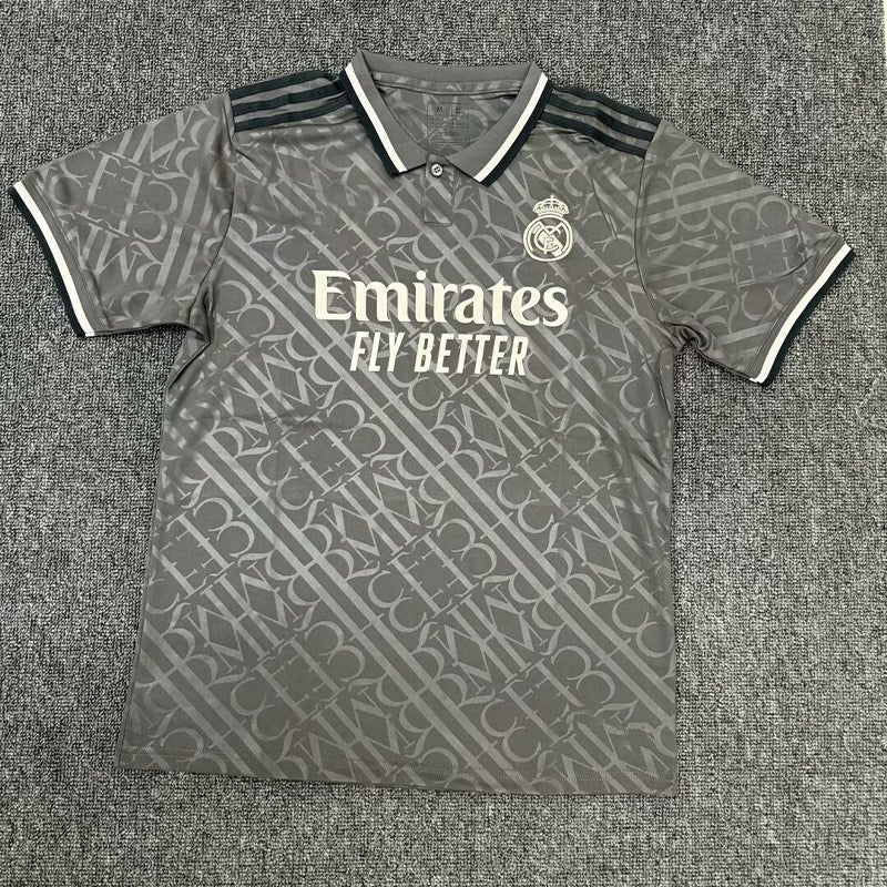 242526 ريال مدريد كرة القدم جيرسي برشلونة زي البرازيل قميص كأس العالم التدريب جيرسي مطبوعة رقم تي شيرت - Image 1