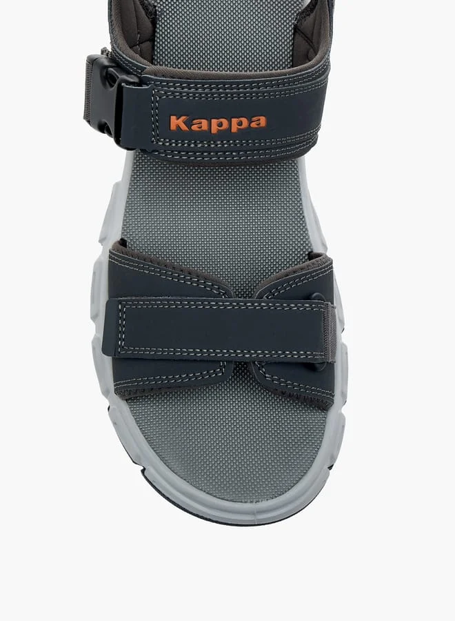 Kappa Men's Strappy Sandals With Hook And Loop Closure
