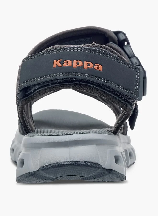 Kappa GREY Men's Strappy Sandals With Hook And Loop Closure for Men | Best Price UAE