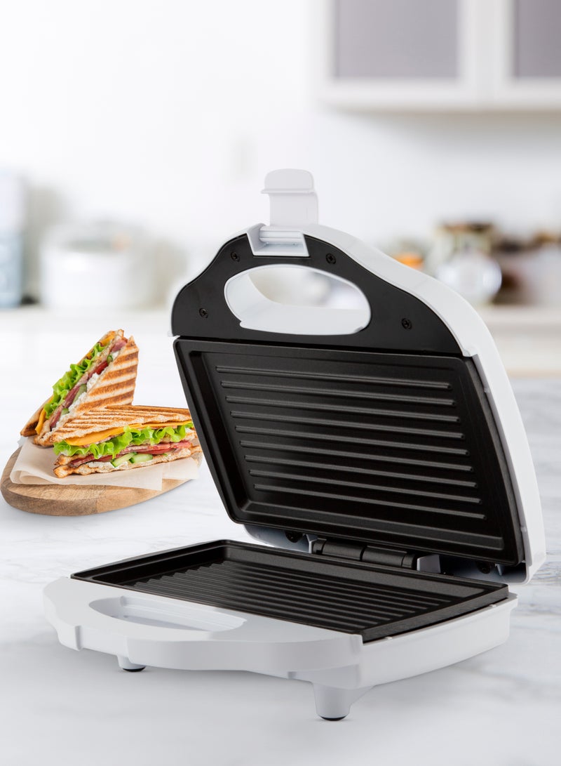 ALSAIF-ELEC Countertop Sandwich Maker 2 Slices 750 W 90534/1 White - Image 1
