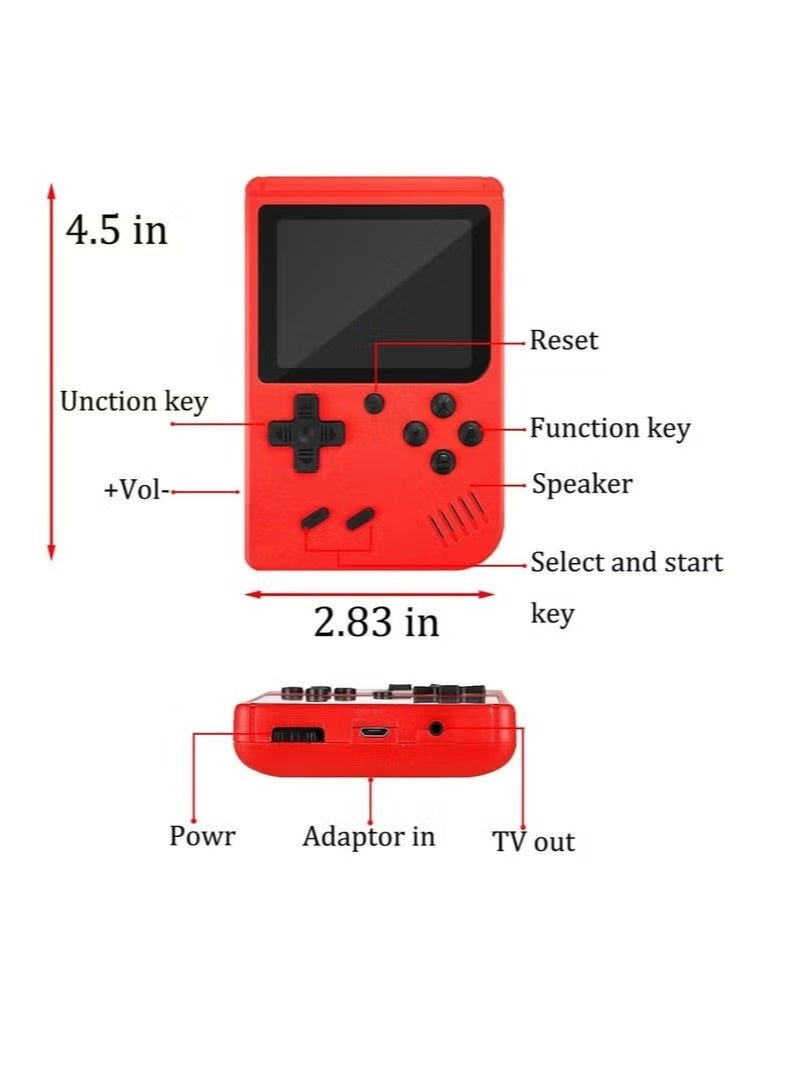 Portable Retro Gaming Console with 500 Built-In Games, Dual Player Mode, TV-Out Support & Included Controller – Handheld System with HDMI Connectivity for Home and Travel - Image 3