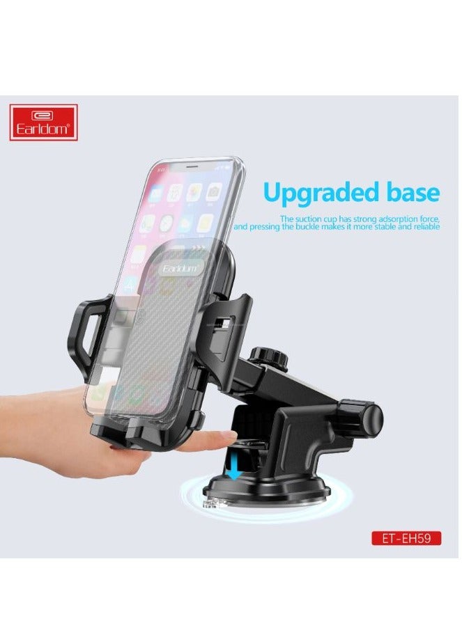 Earldom Earldorm ET-EH59 Mobile Phone Car Holder 360 degree rotatable  - Black  - Image 4