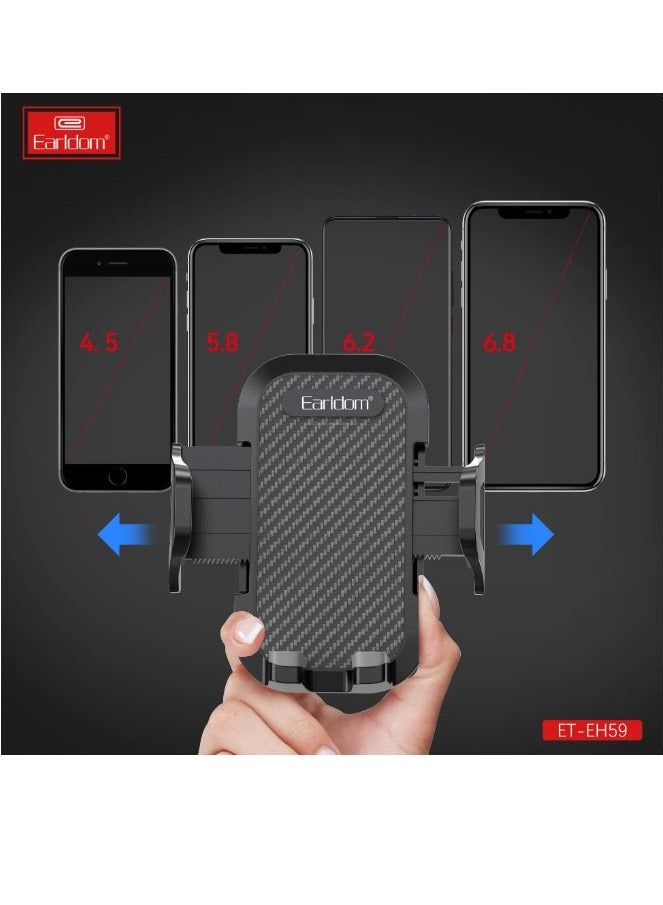 Earldom Earldorm ET-EH59 Mobile Phone Car Holder 360 degree rotatable  - Black  - Image 5