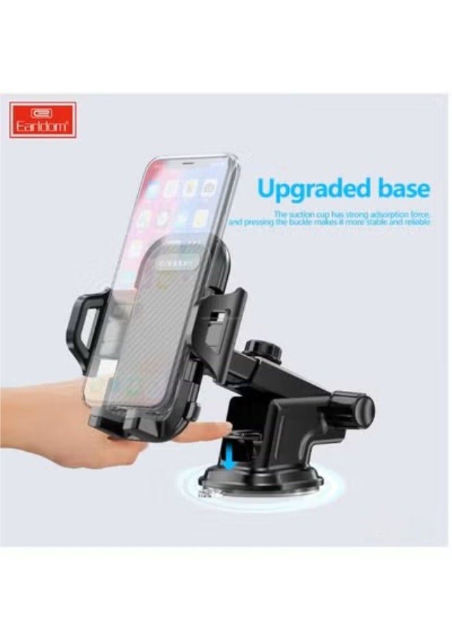 Earldom Earldorm EH59 Mobile Phone Car Holder 360 degree rotatable  - Black - Image 4
