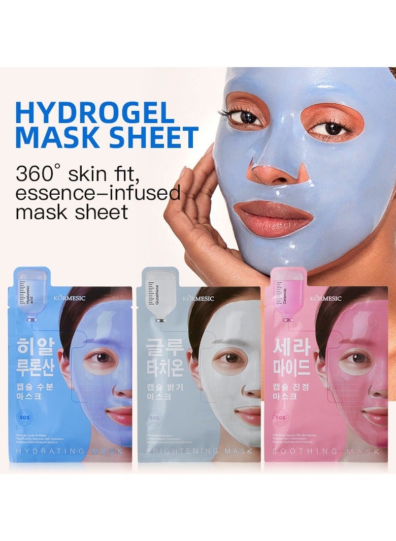 Kormesic 5 packs Glutathione Capsule Mask 35ml - Brightening & Anti-Aging - Image 5