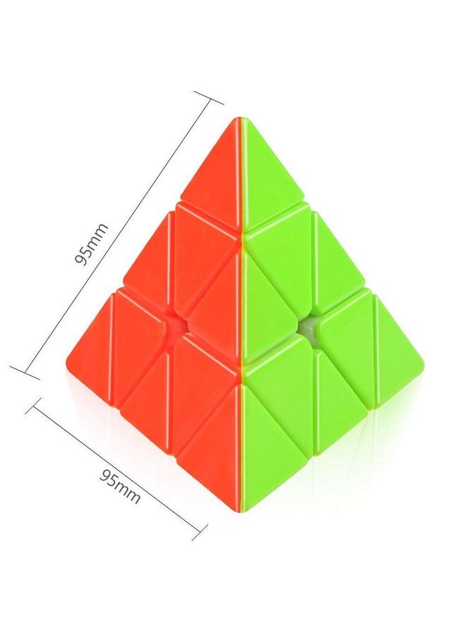 D ETERNAL - D ETERNAL All ages Speed Cube Combo Set Of 4X4 & Pyraminx Pyramid Triangle Puzzle Magic Cube Gift Set (4X4+Triangle) - Image 1
