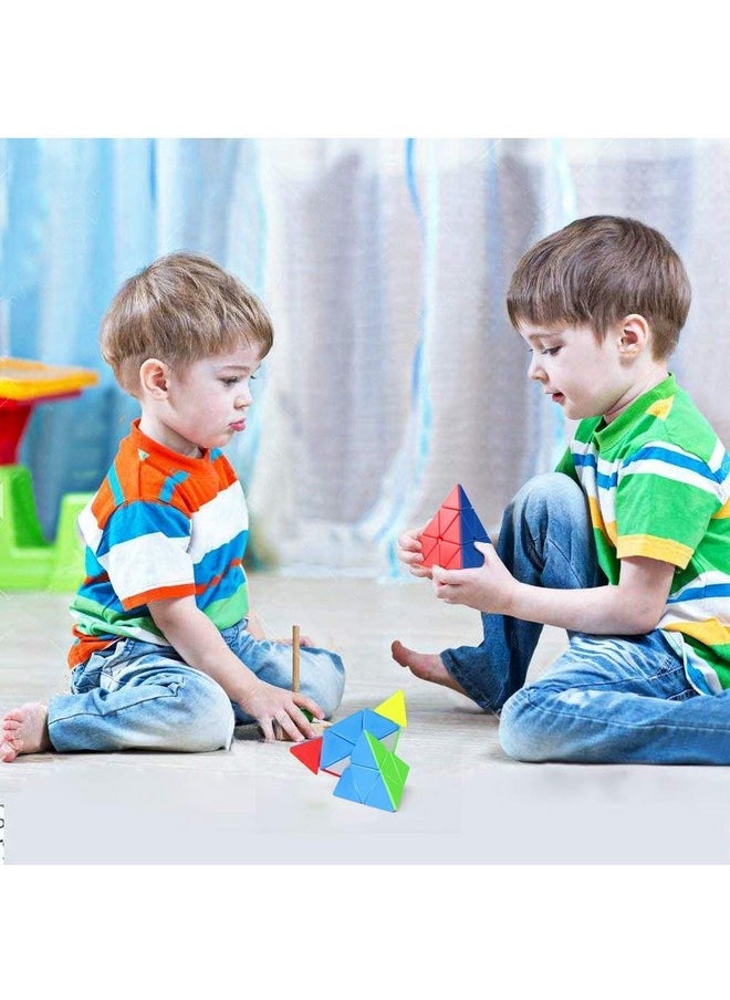 D ETERNAL - D ETERNAL All ages Speed Cube Combo Set Of 4X4 & Pyraminx Pyramid Triangle Puzzle Magic Cube Gift Set (4X4+Triangle) - Image 1