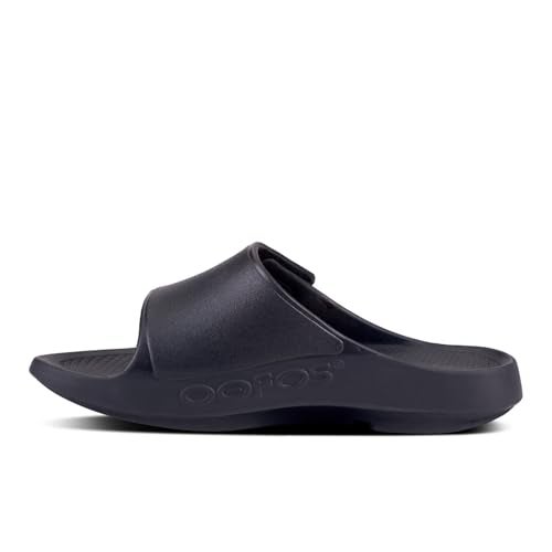 OOFOS OOahh Sport Flex Recovery Sandal, Black Matte - Women’s Size 17, Men’s Size 15 - Image 3