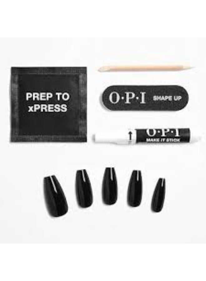 Opi xPress/On False Gel-Like Nails Color Lincoln Park After Dark x30 - Image 2