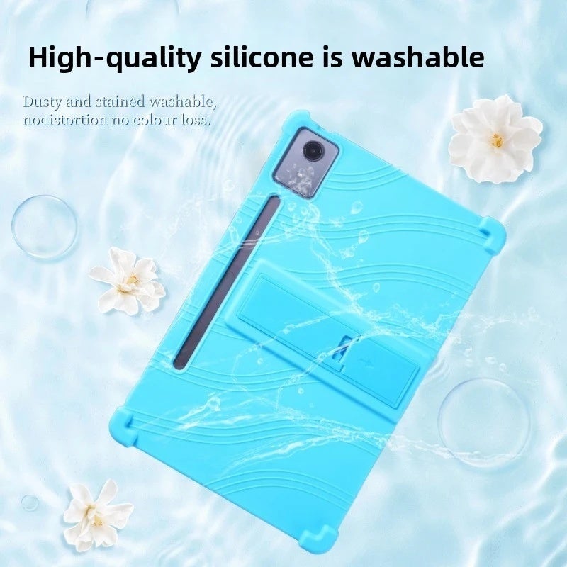 حافظة سيليكون مقاومة للصدمات مع حامل لجهاز لينوفو Idea Tab Pro 12.7 طراز TB373FU TB375F - Image 5