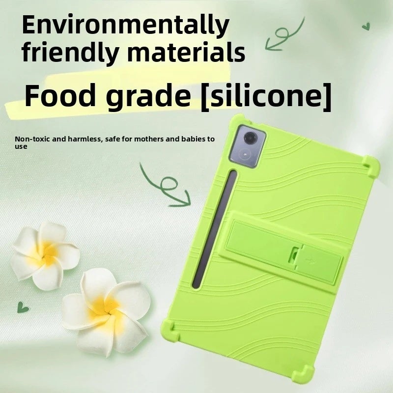 حافظة سيليكون مقاومة للصدمات مع حامل لجهاز لينوفو Idea Tab Pro 12.7 طراز TB373FU TB375F - Image 4