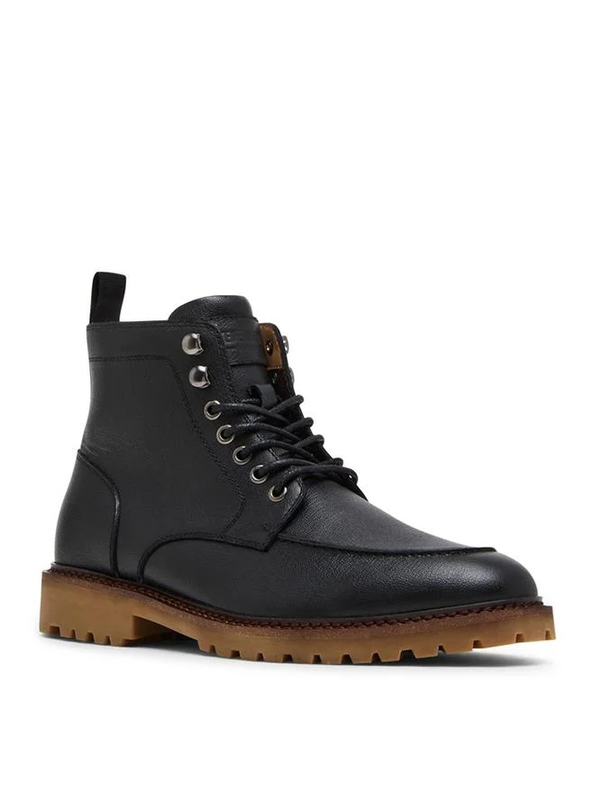 Patroane Black Leather Men's Chelsea Boots