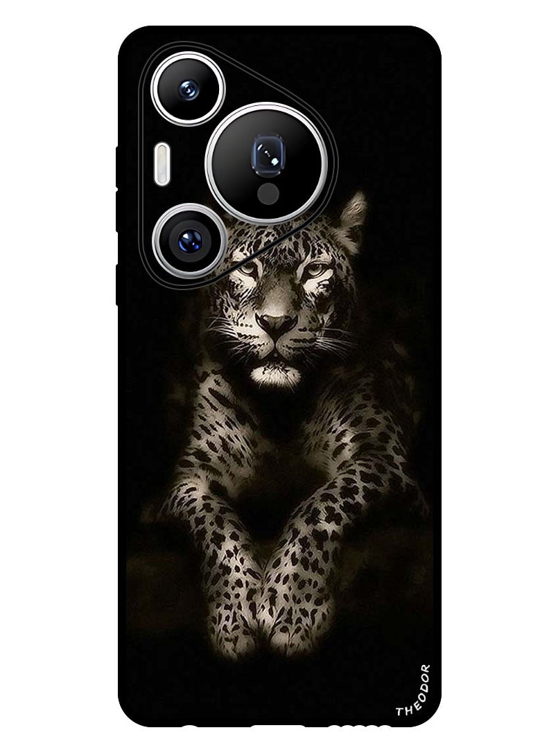 Theodor Protective Case Anti Scratch Shock Proof Bumper Cover For Huawei Pura 70 Leopard - Image 1