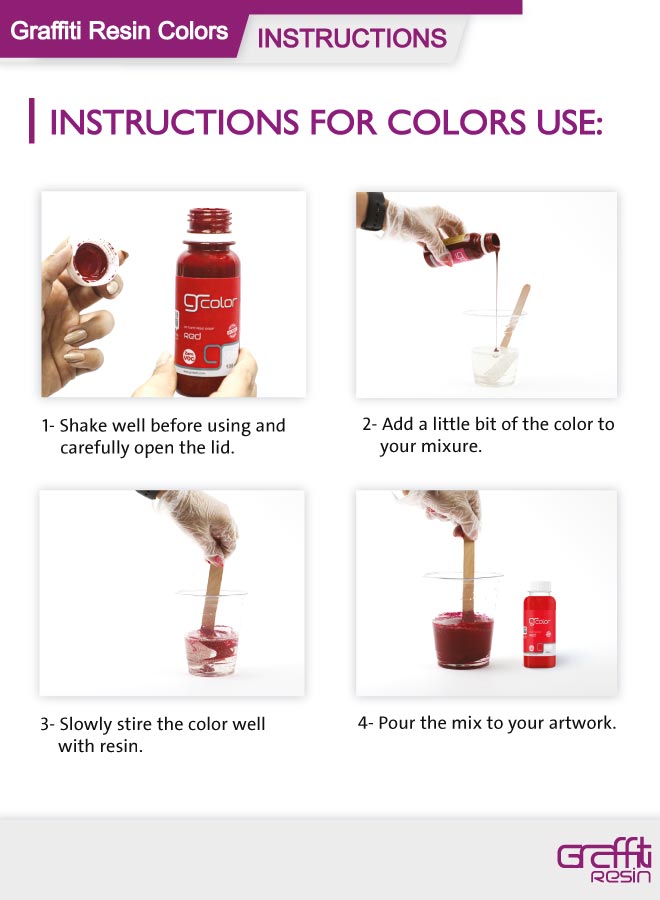 Graffiti Resin Color Purple 100ml - Image 3