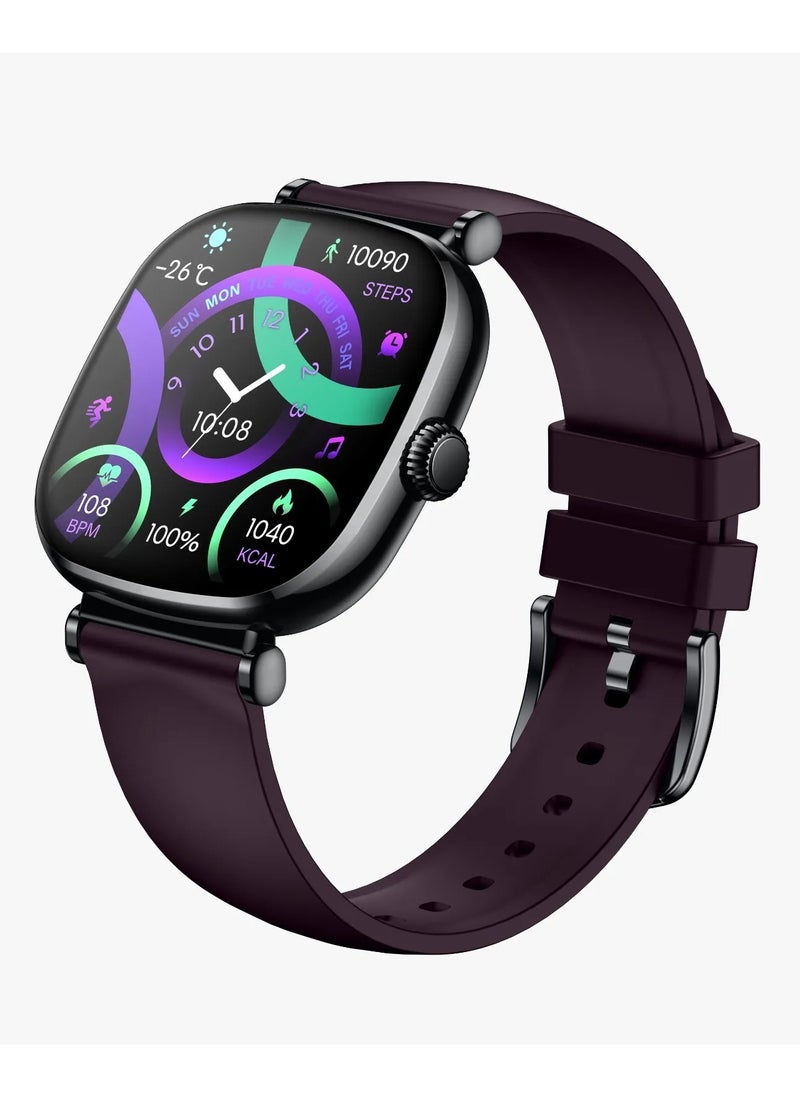 GREEN LION Princess Smart Watch with AMOLED Display and Extra Strap / Customizable Dials / Always-on display / Music Control / Raise Wrist Wake Screen / Volume Control / Remote Camera / Sleep Monitoring / GL-SWA38 - Glossy Black  - Image 3