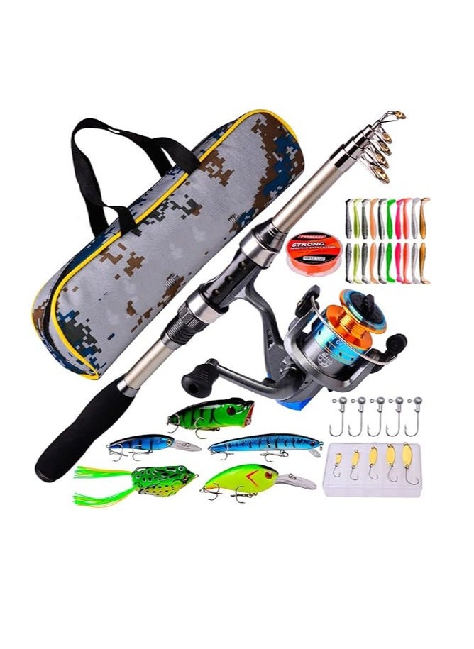 Cool Baby Style Rocky Fishing Sea rod Set Long-Distance Casting Rod Fishing Reel Fishing Rod Bag Combination Carbon Fiber Sea Fishing Rod Sea Rod Fishing Gear Bag 1.8m Rod  - Image 1