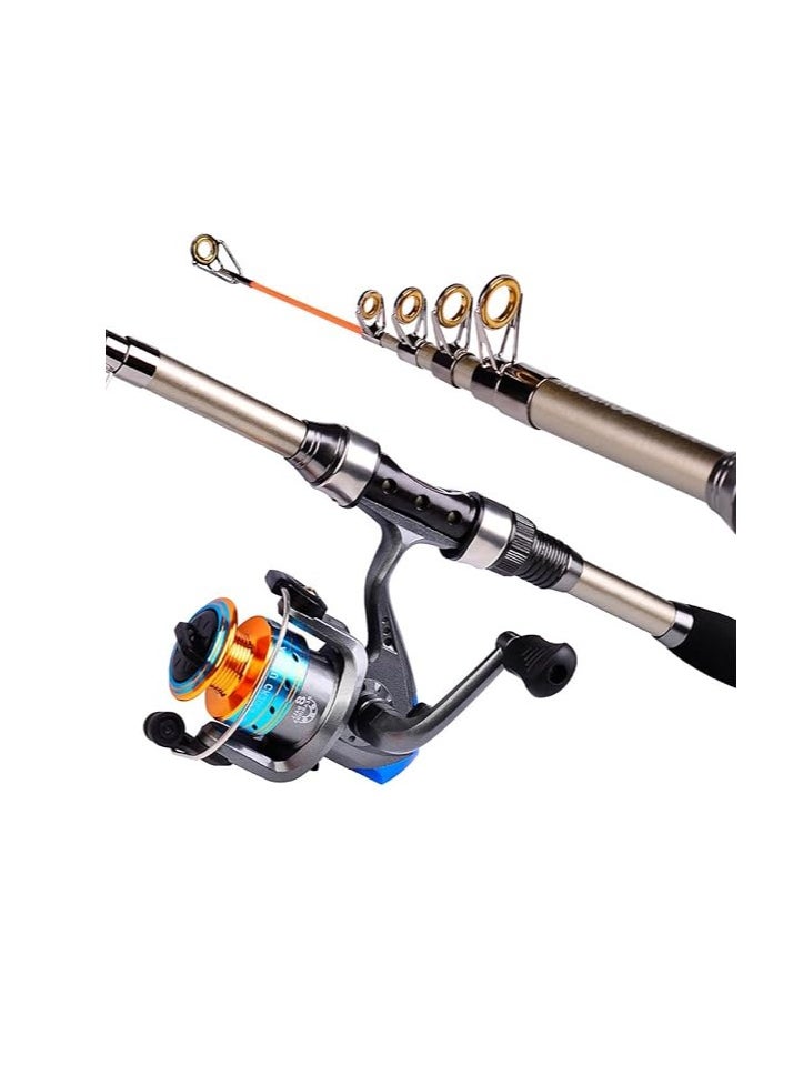 Cool Baby Style Rocky Fishing Sea rod Set Long-Distance Casting Rod Fishing Reel Fishing Rod Bag Combination Carbon Fiber Sea Fishing Rod Sea Rod Fishing Gear Bag 1.8m Rod  - Image 2