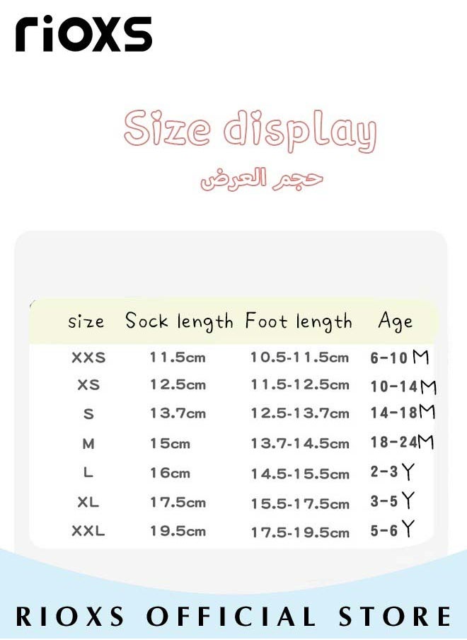 RIOXS - Infant Water Socks Toddler Baby Boys Girls Non-Slip Socks Barefoot Quick-Dry Non-Slip Swim Socks Aqua Water Shoes for Beach Swimming Pool Water Park - Image 1
