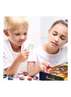 Y&D Gemstone Digging Kit, STEM Educational Toys DIY Science Kits Real Discovery Rocks and Minerals Exploration Game Archaeology Playset Unique Presents for Boys Girls Kid  - Image 4