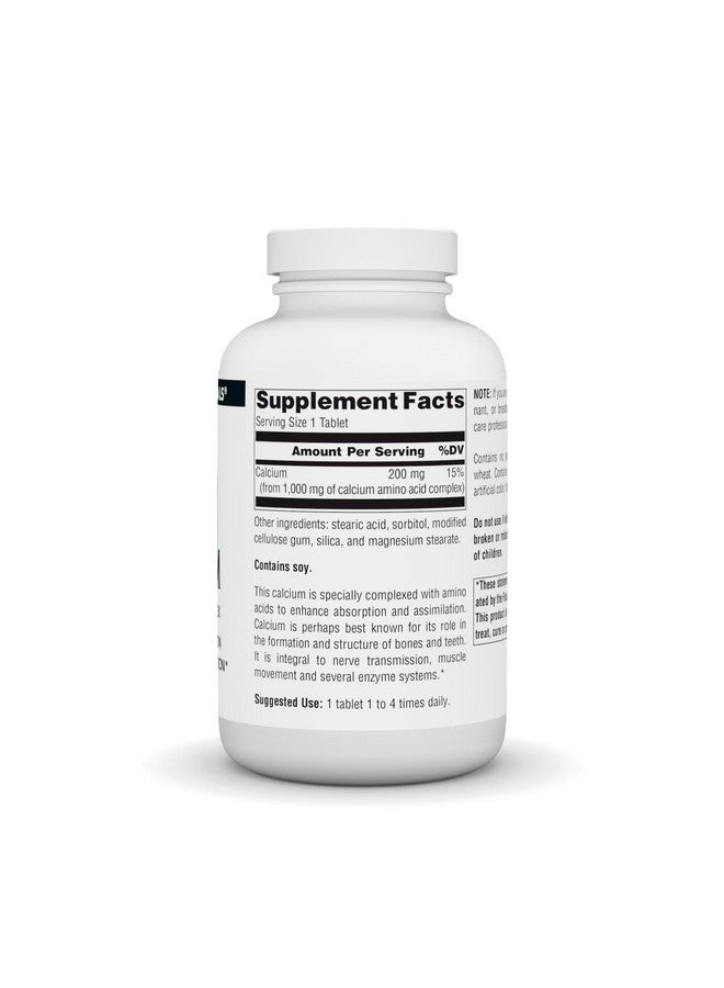 Source Naturals Calcium, Amino Acid Complex- Enhanced Absorption & Supports Bone Formation* - 250 Tablets - Image 2