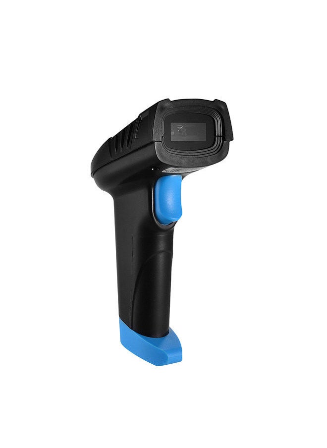 Handheld 1D 2D QR Wireless Barcode Scanner Bar Code Reader with USB Cradle Receiver Charging Base 100m Long Transmission Distance
