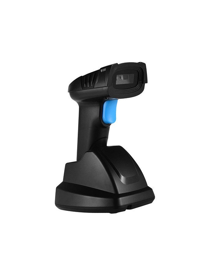 Handheld 1D 2D QR Wireless Barcode Scanner Bar Code Reader with USB Cradle Receiver Charging Base 100m Long Transmission Distance
