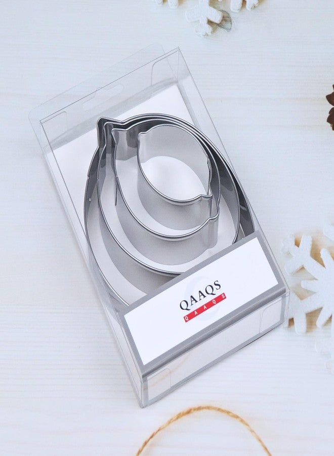 QAAQS Lemon Cookie Cutter Set - 4 Piece, Stainless Steel, Fruit Themed - Image 5